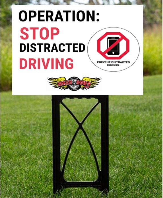 Yard Sign - OPERATIONS STOP DISTRACTED DRIVING